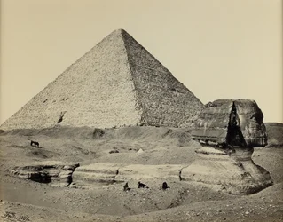 La grande pyramide et le grand sphinx, Égypte